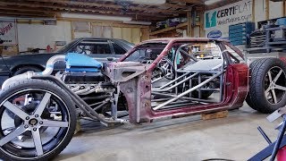 Fox Body Hot Rod Build | Making Strut Towers and the Body Comes Off