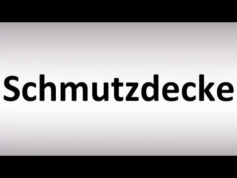 How to Pronounce Schmutzdecke