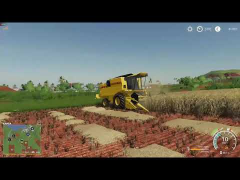 FS19 TimeLapse Pineapple Bay  #2 Harvesting Barley, Straw Bale