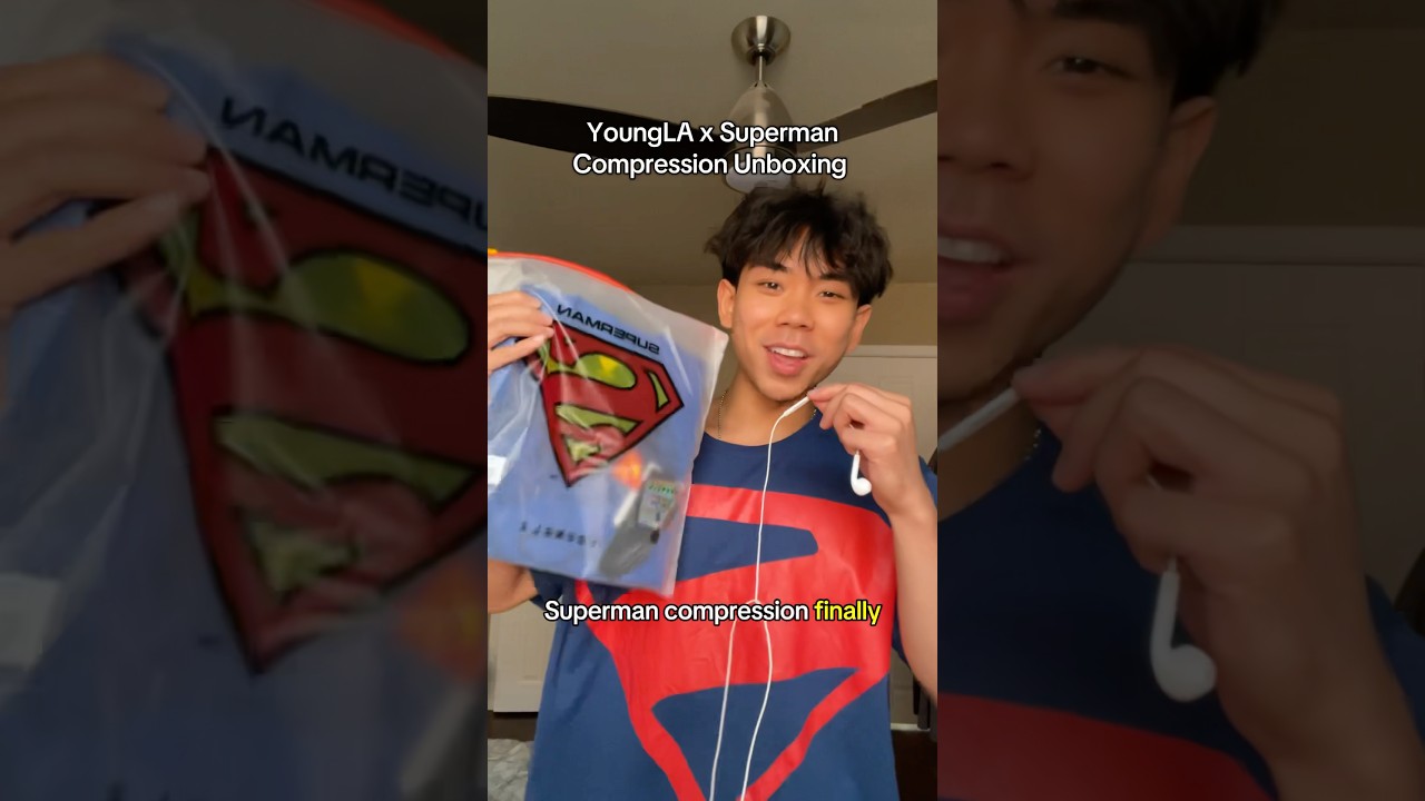 I got the Superman Compression Shirt!! | YoungLA Unboxing