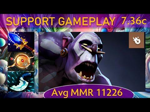 ⭐ 7.36c rmN-. Witch Doctor |KDA - 21 KP - 76%| Support Gameplay - Dota 2 Top MMR