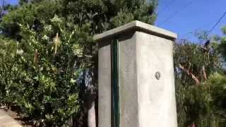 Driveway Gate Pillar Preparation Los Angeles Mulholland Security 1.800.562.5770