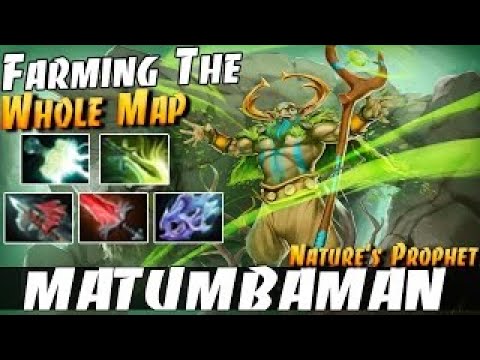 MATUMBAMAN [Nature's Prophet] Farming The Whole Map - Dota 2