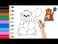 How to draw step by step painting and coloring pictures for kids toddler