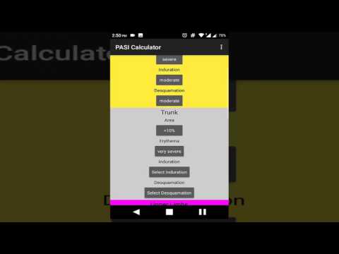 PASI Calculator - Psoriasis Ar video