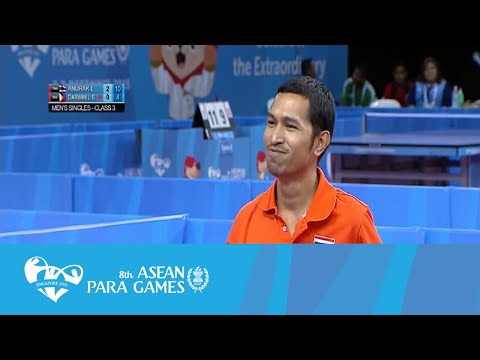Table Tennis (Day 5 Morning) Men's Singles SF (Class 3) THA vs PHI | 8th ASEAN Para Games 2015