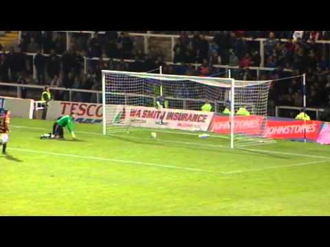GOAL: Nahki Wells - Hartlepool United vs Bradford City (Penalty)