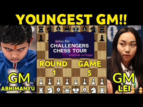 The Youngest Grandmaster!! GM LEI VS GM ABHIMANYU || Hou Yifan Challenge 2021 Round 1 Game 5