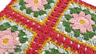 Take Your Granny Squares to the Next Level with This Lattice JAYG! 🤩 🧶