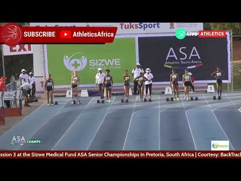 Reabetse Moloi wins 100m Women Final - Day 2 Sizwe Medical Fund / ASA T&F Championships 2021