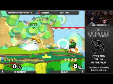 Get Smashed at the Foundry #38 - Loser Semis: GC|Silent Wolf (Fox) vs Azusa (Peach)