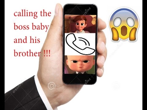 CALLING THE BOSS BABY AND HIS BROTHER! *HE ANSWERED OMG*