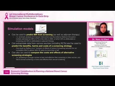 Dr.Noor Al-Khori-Economic Considerations in Planning a National Breast Cancer Screening Strategy