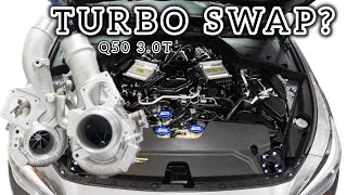 How hard is it to swap out turbos on an Infiniti Q50?