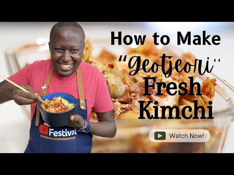 Quick and Easy Kimchi Recipe For Beginners- Geotjeori(Fresh Kimchi)