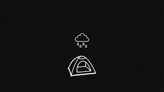 Camping in the Rain || Sounds for Sleep on Dark Screen