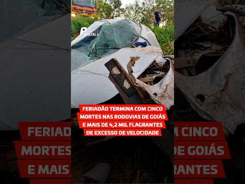 Feriadão termina com 5 mortes nas rodovias de Goiás e mais de 4,2 mil casos de excesso de velocidade