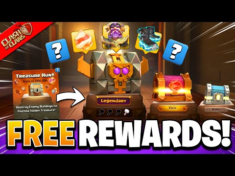 Treasure Hunt Event is Back! Get FREE Skins, Equipment & Legendary Chests in Clash of Clans