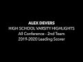 Alex Devers High School Varsity Highlights 2019-2020