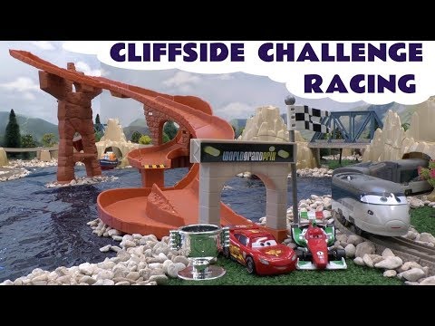McQueen Toy Car Cliffside Racing Cars Stories Video