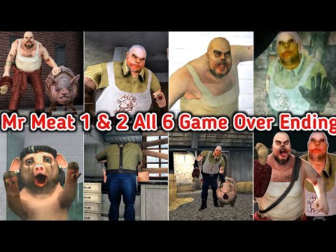 Mr Meat Vs Mr Meat 2 All 6 Game Over Ending Comparison Battle