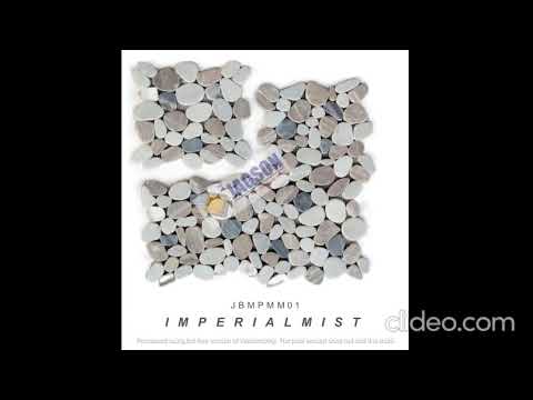 Imperial Mist Stone Pebble Mosaic