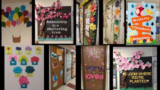 13 easy ideas for school wall and classroom decoration, class door decoration ideas