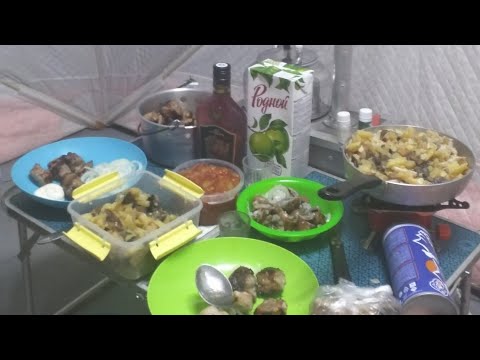 30,01,20г Ловля на жерлицы и ночёвка в палатке - Куб медведь 2