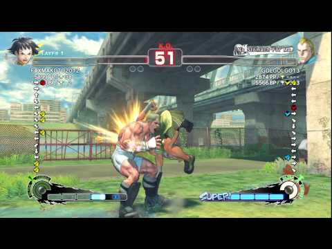 SSF4 AE Ver. 2012: FAXgimoto [Makoto] vs. GOLGOLGO13 [Abel] - PSN Ranked Match