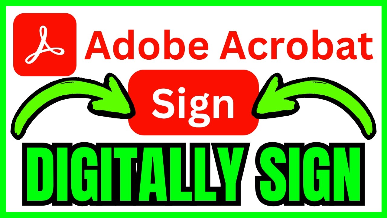 How To DIGITALLY SIGN A PDF Document In Adobe Acrobat (QUICK & EASY) 2026