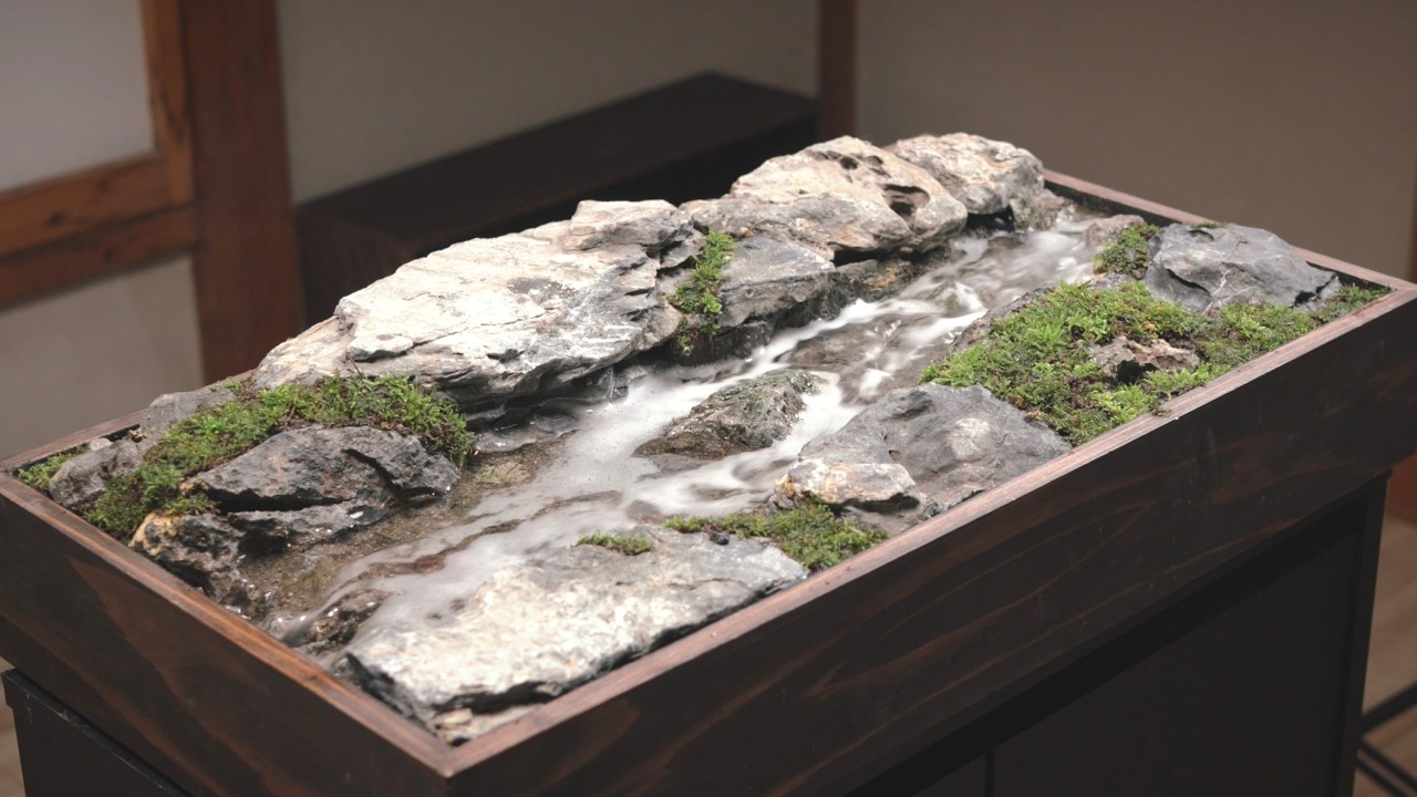 長瀞の川を思い描いて小さな世界を作る