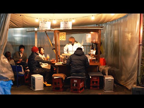 おでん屋台の1日に密着 - Old Style Oden Stall - Day in the Life of a Master - Japanese Street Food - Hot Pot