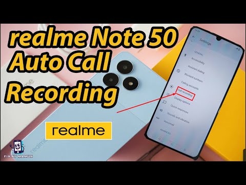 realme note 50 How To Do Auto Call Recording Enable