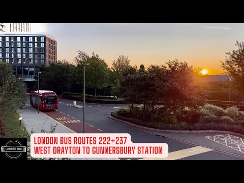 Early Morning Serenity: Exploring London with Bus Routes 222 and 237 as the Sun Rises