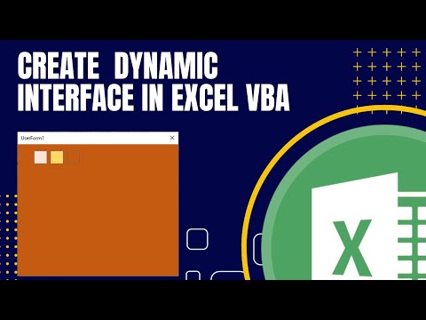how to create a dynamic interface in excel vba
