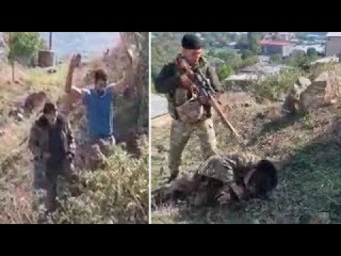 Armenian soldiers surrender to Azerbaijanis | Armenia vs Azerbaijan War