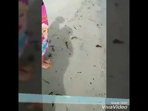 Najwa's weekend  sweaming at the beach