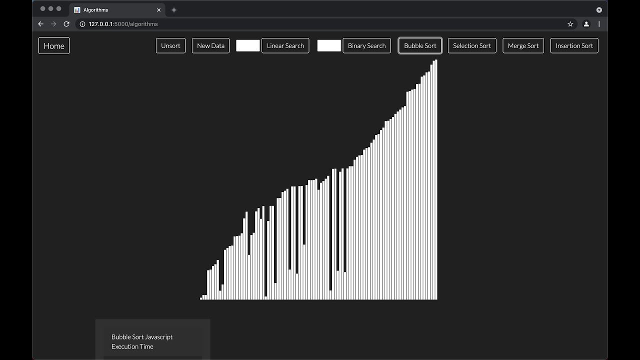 CS50 Introduction to Computer Science Final Project - Algorithm Visualization