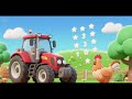 Tractor and Chicken Count White Stars | Bedtime Counting Song for Kids | Nursery Rhymes