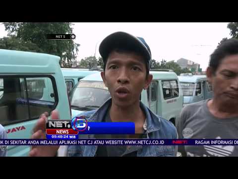 Demo Ratusan Supir Angkot Atas Kebijakan Oke Trip - NET 5
