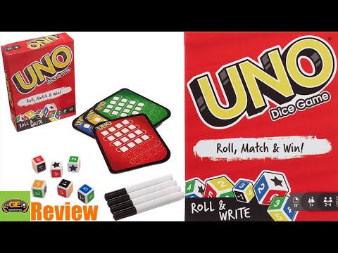Uno Dice Game Roll & Write - Review