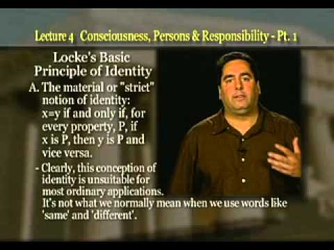 Introduction to Philosophy: Lecture 4 - Consciousness, Persons and Responsibility