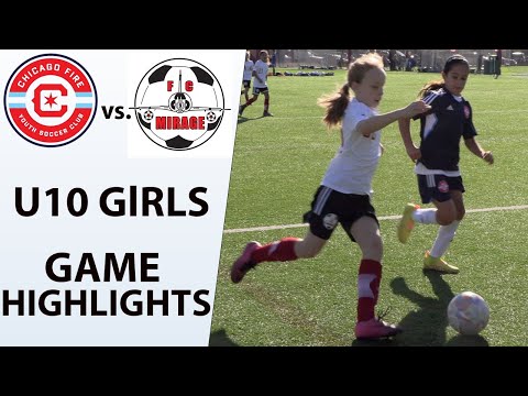 Chicago Fire vs. FC Mirage - U10 Girls Soccer Game Highlights [2022]