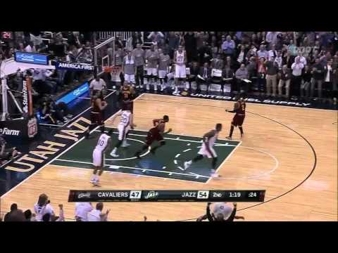 Gordon Hayward blocks LeBron James shot