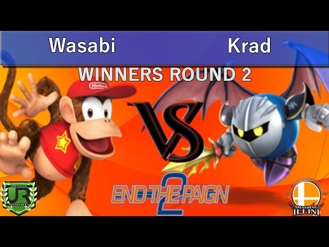 End The Paign 2  WINNERS ROUND 2 - Wasabi (Diddy Kong) vs Krad (MetaKnight)