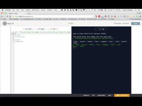 How to use the split and strip methods in ruby strings