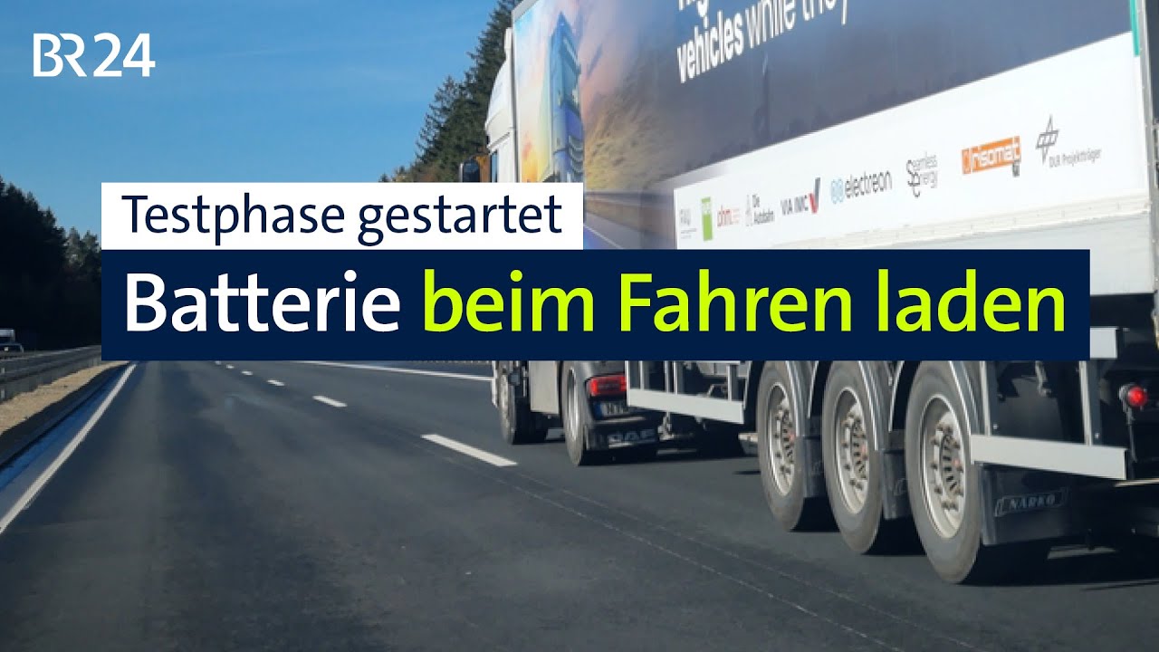Induktives Laden von E-Fahrzeugen: Testphase auf Teilstrecke der A6 gestartet  | Abendschau | BR24