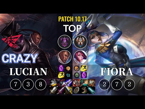 RW Crazy Lucian vs Fiora Top - KR Patch 10.17