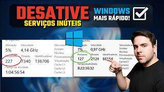 DIMINUIR OS PROCESSOS DO WINDOWS E AUMENTAR O FPS NOS JOGOS COM O WINDOWS MAIS RÁPIDO E OTIMIZADO !