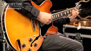 Video thumbnail for Gibson 2016 ES-335 Semi-Hollow Electric Guitar by Musician's Friend